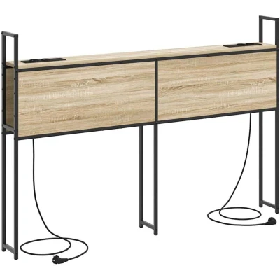 Image of Storage Headboard Sonoma oak 135 cm Engineered wood Vidaxl