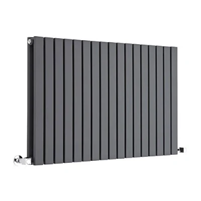 Image of Milano Capri Anthracite Horizontal Double Flat Panel Radiator 635mm x 1000mm
