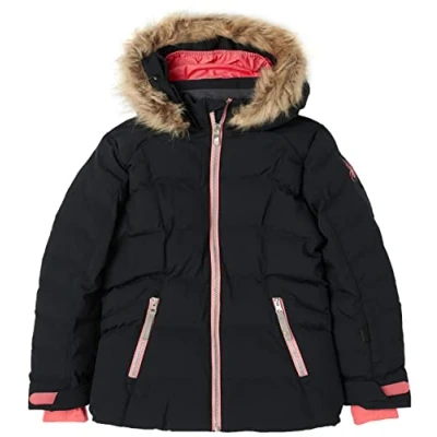 Image of Spyder Zadie Girls&#039; Synthetic Down Jacket, Black (Black Tropical), 16