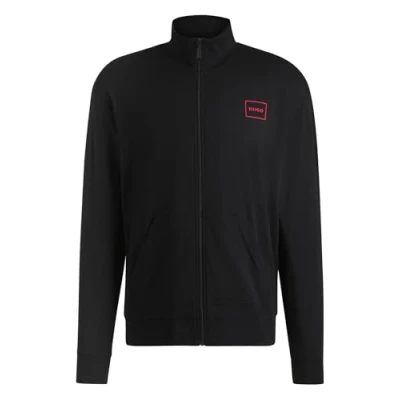 Image of HUGO LAZE ZIP Jacket Pyjama top, Men&#039;s, Size: XXL, Black