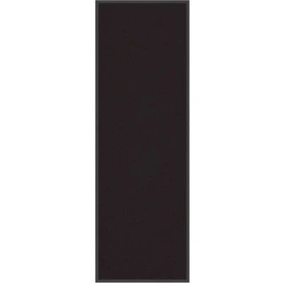 Image of vidaXL Doormat Black 60x180 cm