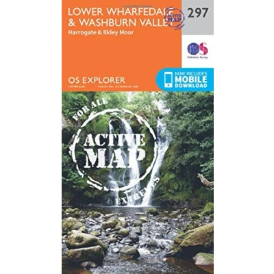 Image of Explorer Active 297 Lower Wharfedale &amp; Washburn Valley Map With Digital Version