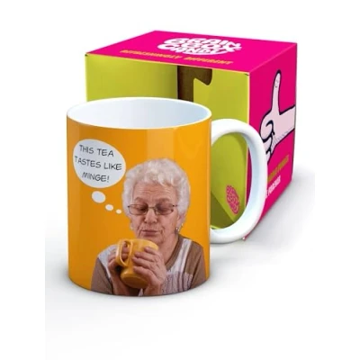 Image of Brainbox Candy Rude Mug for Adults Gift Boxed Novelty Christmas Or Birthday Men and Women Who Have Everything M. Tea Hilarious Design Quality 10oz Stoneware