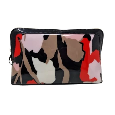 Image of Ted Baker Camiee Retro Flood Printed Large Washbag Toiletry Cosmetic Bag in Black
