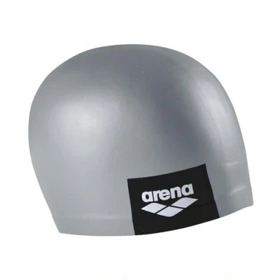 Image of Arena Unisex Swim LOGO MOULDED CAP, Grey, One Size UK