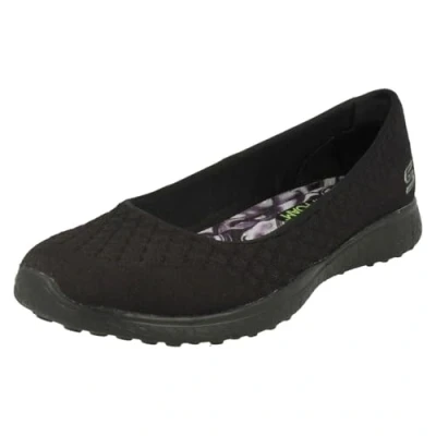 Image of Skechers Women&#039;s Microburst One up Sneakers, Black, 2 UK