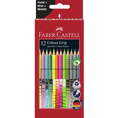 Image of Faber Castell 201569 Grip Colour Pencil (Pack of 12)