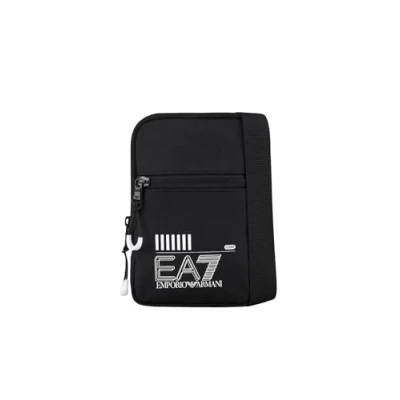 Image of EA7 Emporio Armani Train CORE MINI Pouch BAG Unisex Across body bag, Size: One Size, Black/white