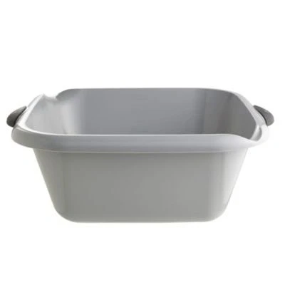 Image of Lakeland Square Washing Up Bowl Grey 8 Litre