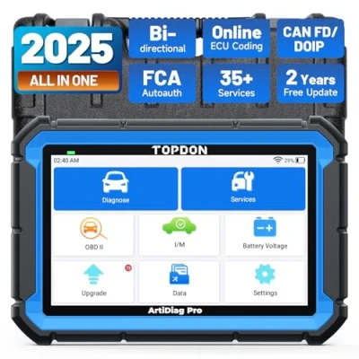 Image of TOPDON Car Diagnostic Tool ArtiDiag Pro with Online Coding and Bi Directional Control, Full Systems Diagnosis Obd2 Scanner 35+Maintenance Services, 2 Year Free Update