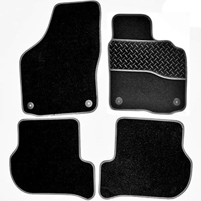Image of Sakura WW8183GY Carpet Floor Mat, Grey Trim