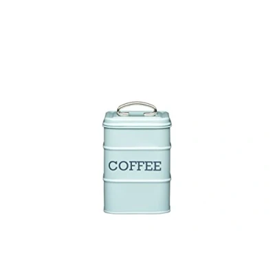 Image of KitchenCraft LNCOFFEEBLU Living Nostalgia Coffee Storage Canister, 11 x 17 cm Vintage Blue