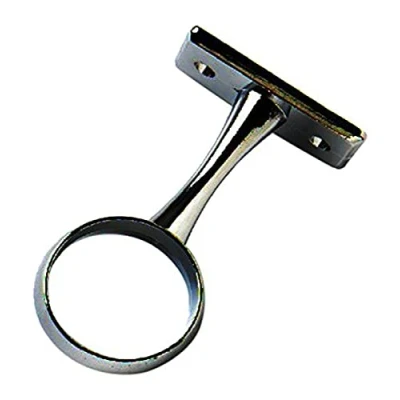 Image of Merriway BH04425 25mm (1 inch) Chrome Wardrobe Rod Rail Centre Support Bracket