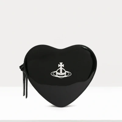 Image of Vivienne Westwood Louise Heart Patent Leather Crossbody Bag