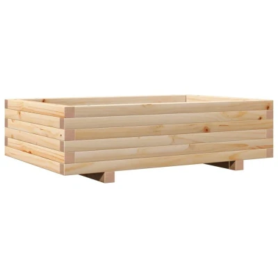 Image of vidaXL Garden Planter 90x60x26.5 cm Solid Wood Pine