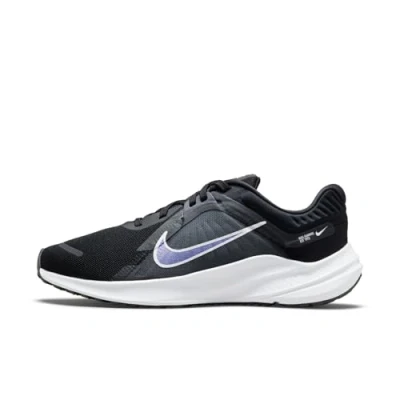 Image of NIKE Women&#039;s Quest 5 Sneaker, Black/White Iron Grey DK Smoke Grey, 3 UK