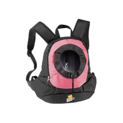 Image of Ferplast Dog Carrier KANGOO, Cat Backpack, Carrier, Pet Carriers for Small Dogs, Adjustable Straps, Safety Strap, Max 6 Kg, 37 x 16 36.5H cm, Pink