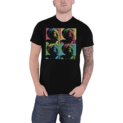 Image of Tupac Shakur 2Pac Pop Art Official T Shirt (Medium) Black