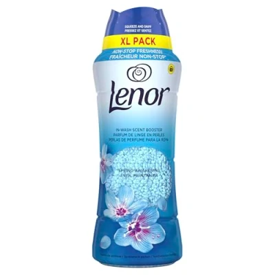 Image of Lenor Laundry Perfume In Wash Scent Booster 495g, Spring Awakening, Non stop Freshness Up To 12 Weeks Storage