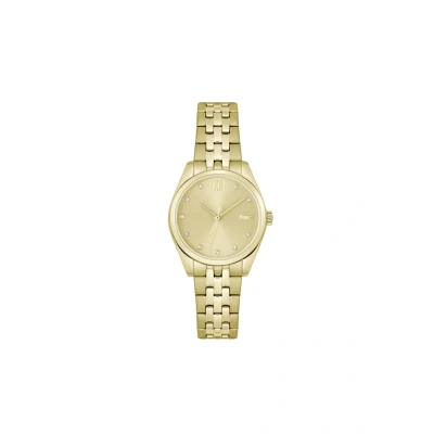 Image of Lacoste Analogue Quartz Watch for Women with Gold Colored Stainless Steel Bracelet 2001303