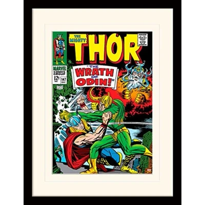 Image of Marvel Thor (Wrath of Odin) 30x40 cm Mounted &amp; Framed