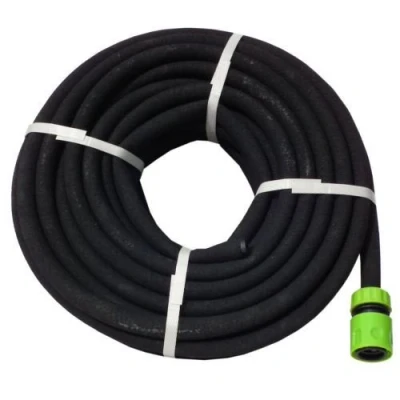 Image of NEW 15M POROUS SOAKER HOSE WATER DRIP IRRIGATION FLEXIBLE LAWN GARDEN WATERING