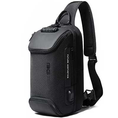 Image of BANGE Sling Bag, Waterproof Men&#039;s Chest Bag Shoulder bags Crossbody Backpack for Men Backpacks