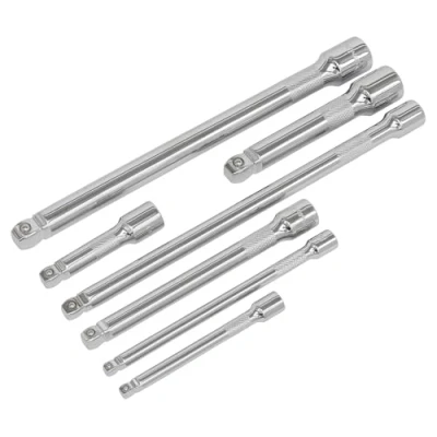Image of Sealey Premier Wobble/Rigid Extension Bar Set 7pc 1/4&quot;, 3/8&quot; &amp; 1/2&quot;Sq Drive