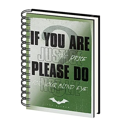 Image of Pyramid International The Batman A5 Notebook with Lenticular Cover (Riddler Design) Official Merchandise