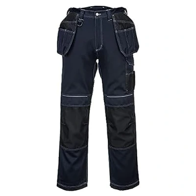 Image of Portwest T602 Reinforced Durable PW3 Holster Work Trouser Navy/Black Short, 42
