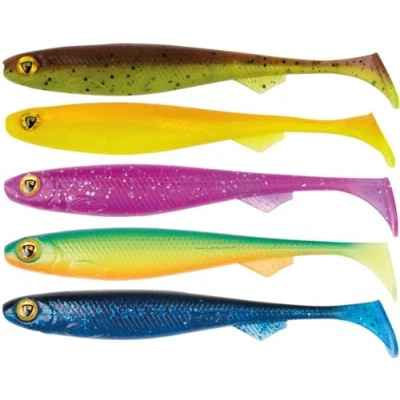 Image of Fox Rage Slick Shad Mixed UV Colour Pack 9cm