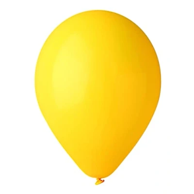 Image of Pack 100 balloons in natural latex Premium Quality G120 (Ø 33cm / 13&quot;), yellow