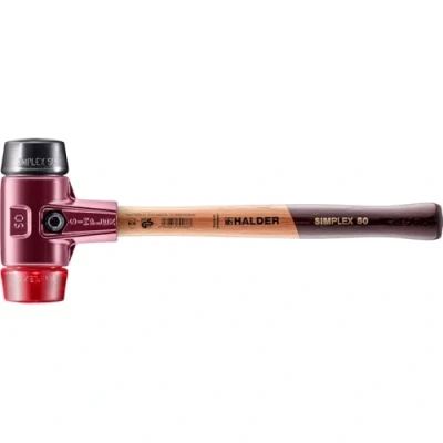 Image of Halder 3026050 50 mm 3026 Rubber/Plastic &quot;Simlpex&quot; EH Soft Face Mallet Multi Colour
