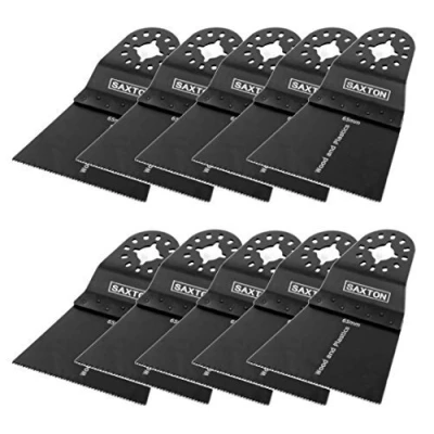 Image of 10x 65mm Saxton Wood Saw Blades for Fein Multimaster Bosch Milwaukee Makita Oscillating Multi Tool
