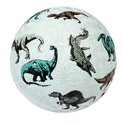 Image of Rex London Dinosaur Inflatable Rubber Soccer Play Ball 12.5cm