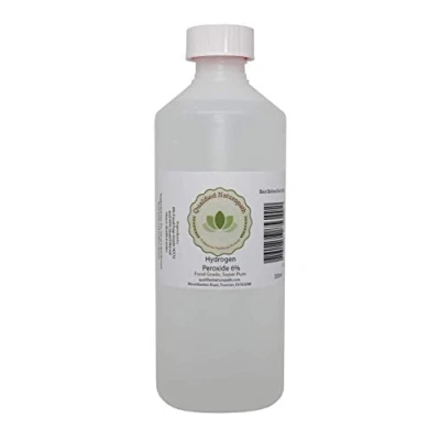 Image of Food Grade Hydrogen Peroxide 6% 500ml Pure Unstabilized H2O2 (H O H) in HDPE Bottle