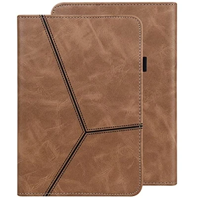 Image of GLANDOTU Case for Lenovo Tab M10 FHD Plus 10.3 inch (TB X606F TB X606X), Lightweight Folio Flip Wallet PU Leather Tablet Cover with Fold Stand Function + Stylus Pen &amp; Holder Brown