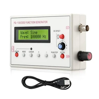 Image of 1HZ 500KHZ DDS Functional Signal Generator, Seesii Function Low Frequency Generator Sine/Triangle/Square/Sawtooth Waveform