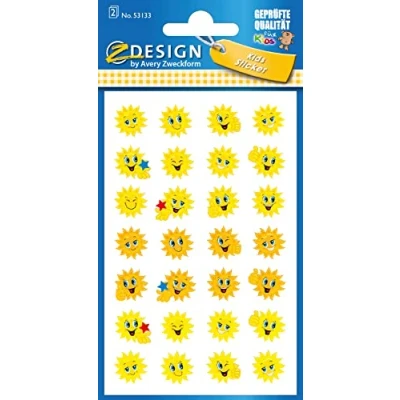 Image of AVERY Zweckform 53133 Paper Sticker Sun 56 Stickers