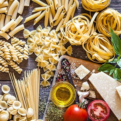 Image of Tischdeko Table decoration 20 pieces napkins pasta noodles eating