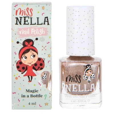 Image of Miss Nella Sweet osaurus Safe Special chrome Nail Polish for Kids, Non Toxic &amp; Odour Free Formula Children and Toddlers, Natural Water Based Easy Peel Off