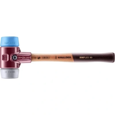 Image of Halder 3013060&quot;Simplex Soft Face TPE Mid/TPE Soft&quot; Mallet, Multi Colour, 60 mm