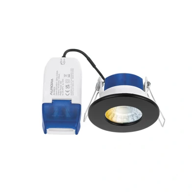 Image of Aurora R6 Fixed 6W 3000 5700K Fire Rated LED Downlight Matt Black