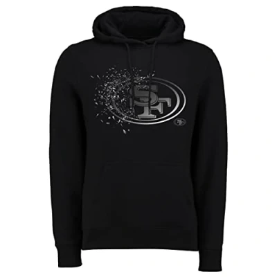Image of Fanatics NFL Logo Shatter Hoody San Francisco 49ers Black/Silver, black, M