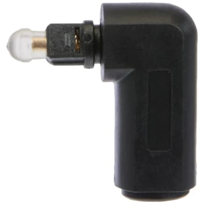 Image of PremiumCord TOS Optical Reduction 90 Bent Toslink Male to Female Gold Plated Contacts Black