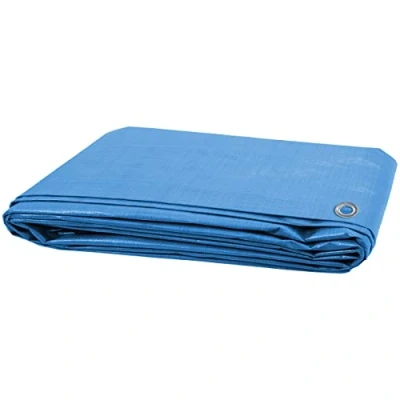 Image of VFM Large Tarpaulin With 12 Eyelets 10ft x 8ft