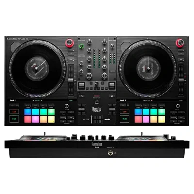 Image of Hercules DJControl Inpulse T7 2 Deck Motorized DJ Controller Black