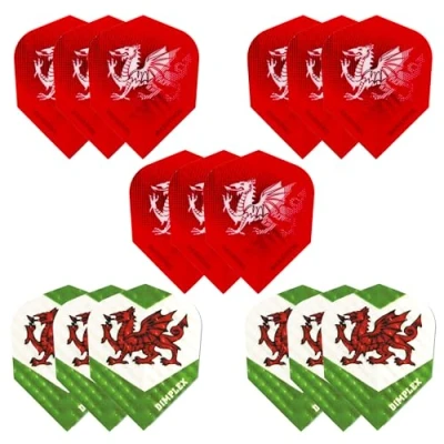 Image of Harrows Darts Flights (15 Total) I 100 Micron Dart Premium Extra Strong Made in UK Professional (Wales)
