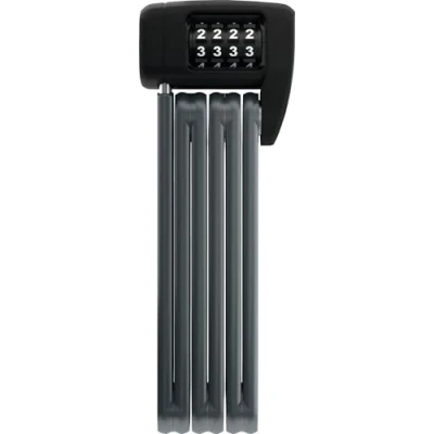 Image of ABUS Bordo Lite 6055C folding lock with SR bracket Extra light combination lock, ideal for road bikes security level 7 85 cm Black