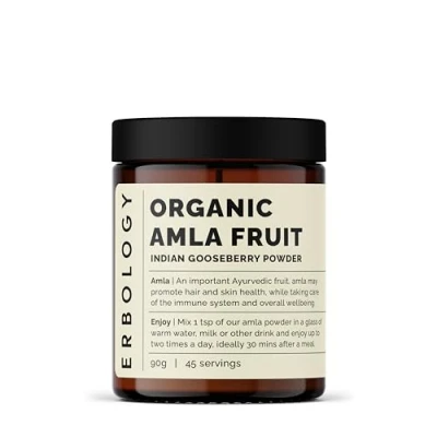 Image of 100% Organic Amla Powder 300g Indian Gooseberry Immunity Support Skin and Hair Regeneration Rich in Vitamin C Straight from Farm India Raw Vegan Non GMO